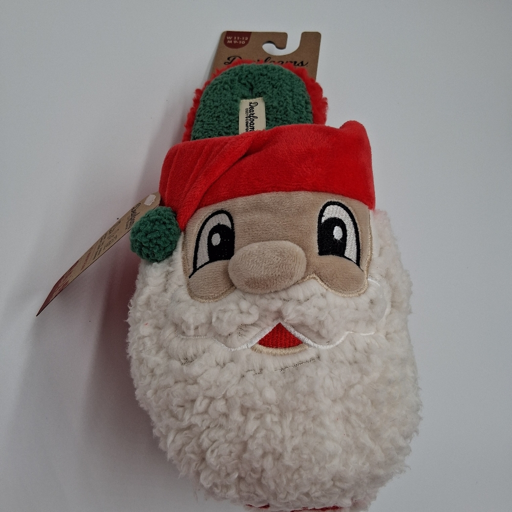 Dearfoam Cozy Comfort Santa Slippers
